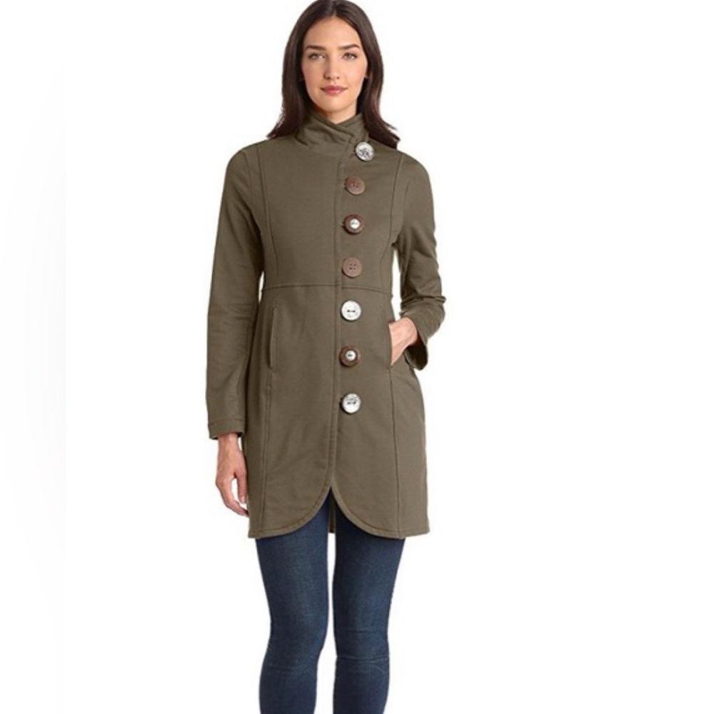 NEON BUDDHA- Women's Katelyn Car Jacket in green - size XS